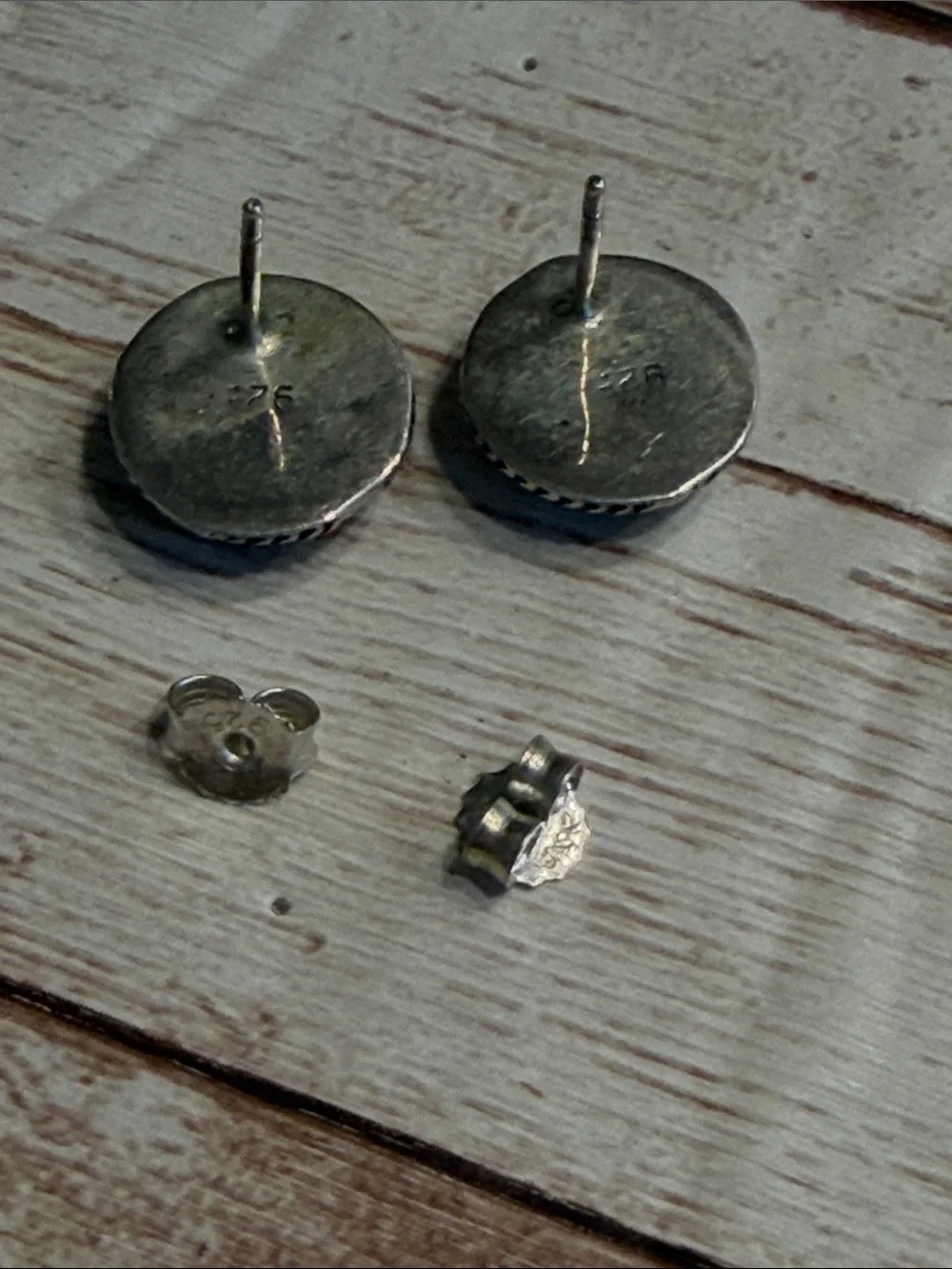 925 Silver Black Onyx Stud Earrings